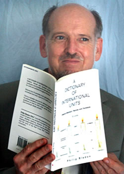 Philip Bladon with a Dictionary of International Units